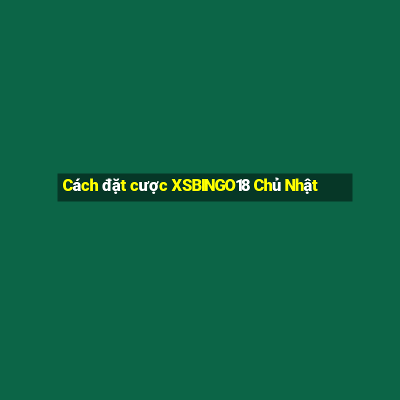 Cách đặt cược XSBINGO18 Chủ Nhật