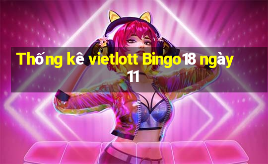 Thống kê vietlott Bingo18 ngày 11