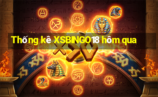 Thống kê XSBINGO18 hôm qua