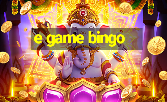 e game bingo