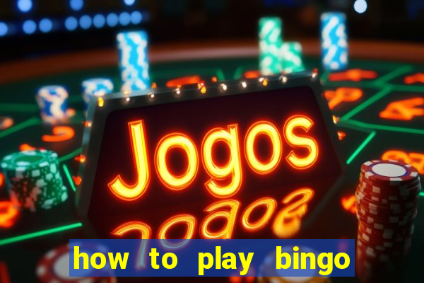 how to play bingo in casino