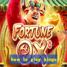 how to play bingo in casino